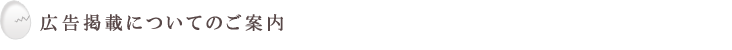 広告掲載についてのご案内